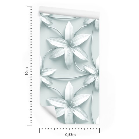 Tapeta Czarno-Białe Lilie