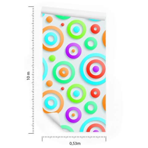 Tapeta Nowoczesna 3D Geometryczna, Pokój Dziecięcy