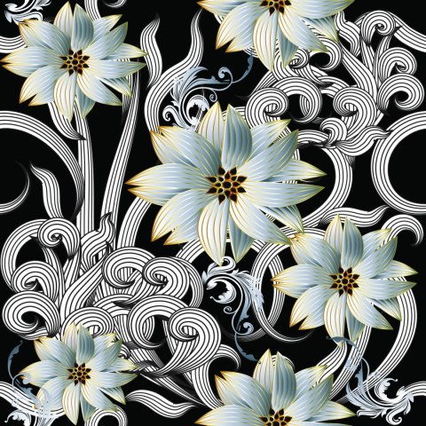 Tapeta Optyczna, Efekt 3D, Kwiaty, Do Sypialni