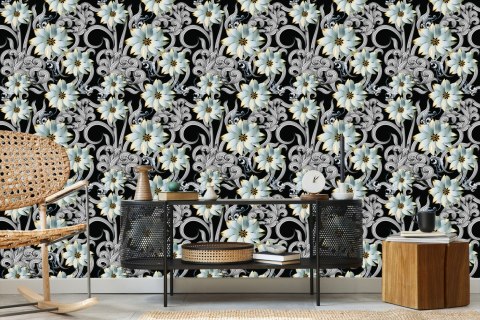 Tapeta Optyczna, Efekt 3D, Kwiaty, Do Sypialni