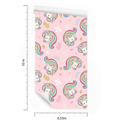 Tapeta Bajkowa Dla Dzieci, Rośliny, Jednorożce