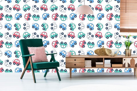 Tapeta Auta, Kolorowe Samochody, Do Pokoju Dziecka