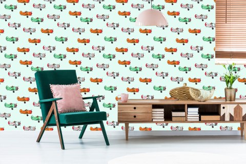 Tapeta Bajkowe Samoloty Vintage