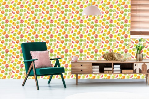 Tapeta Cytryny Limonki Pomarańcze, Kuchnia