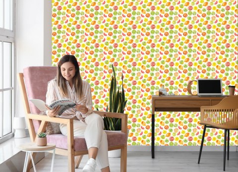 Tapeta Cytryny Limonki Pomarańcze, Kuchnia