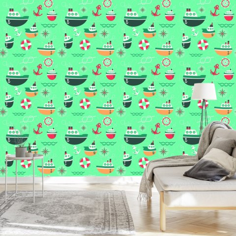 Tapeta Kolorowe Bajkowe Statki