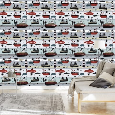 Tapeta Bajkowe Zwierzątka Na Statkach