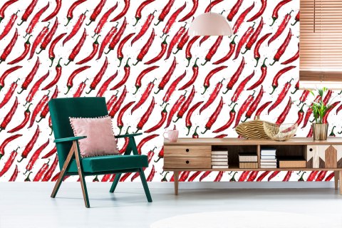 Tapeta Czerwone Ostre Papryczki