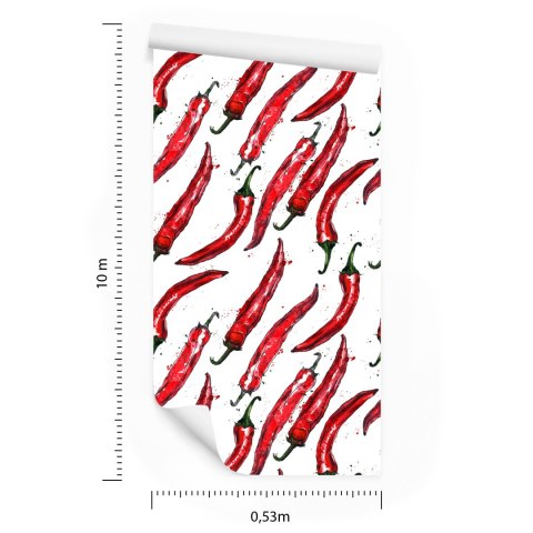 Tapeta Czerwone Ostre Papryczki