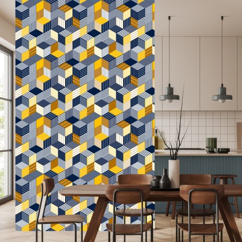 Tapeta Kolorowa Iluzja Przestrzenna