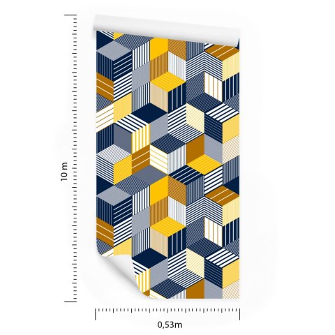 Tapeta Kolorowa Iluzja Przestrzenna