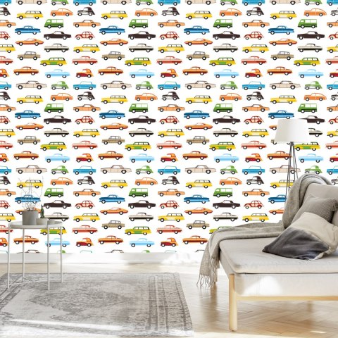 Tapeta Dla Dzieci - Kolorowe Samochody