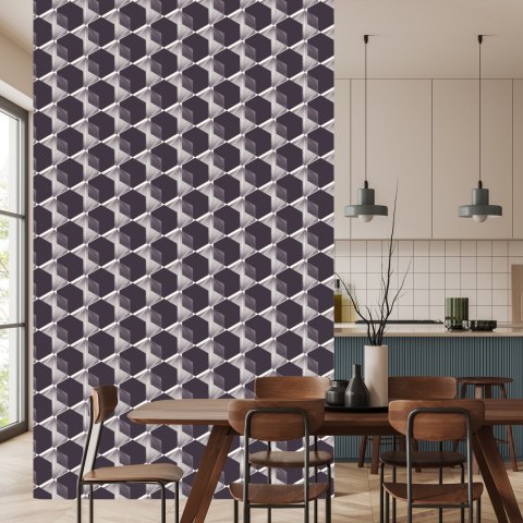 Tapeta Modernistyczne Sześciokąty - Efekt 3D
