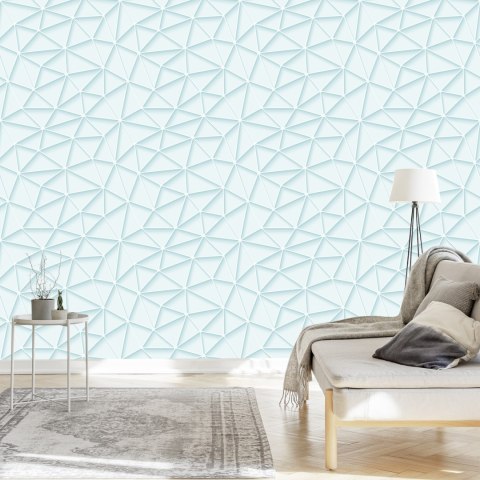 Tapeta Nowoczesna, Geometryczna, 3D, Do Salonu