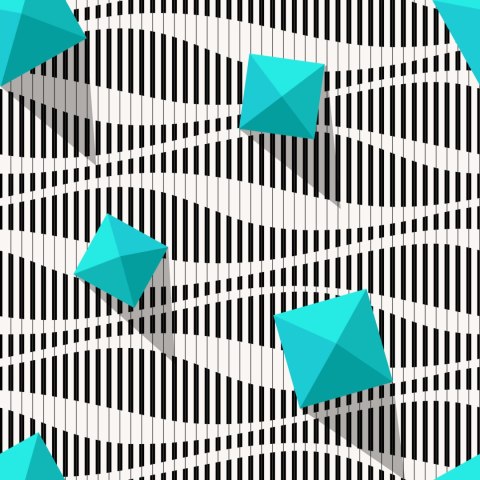 Tapeta Piramidy Na Czarno - Białym Tle - Efekt 3D