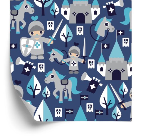 Tapeta Bajka, Rycerze, Konie, Do Pokoju Dziecka