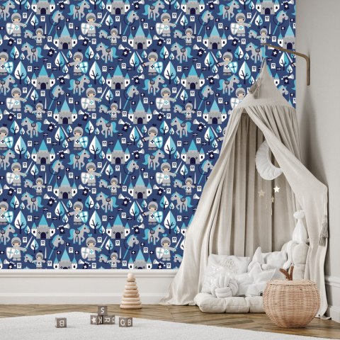 Tapeta Bajka, Rycerze, Konie, Do Pokoju Dziecka