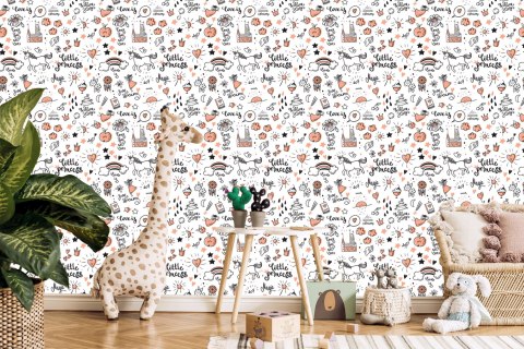 Tapeta Dla Dzieci - Jednorożce I Wzorki