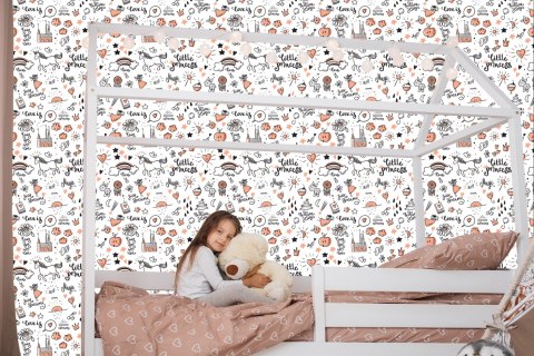 Tapeta Dla Dzieci - Jednorożce I Wzorki