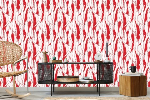 Tapeta Biało-Czerwone Papryczki Chili