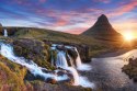 Obraz Wieloczęściowy Góra Kirkjufell Z Wodospadami