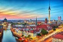 Obraz Wieloczęściowy Kolorowe Niebo I Panorama Berlina