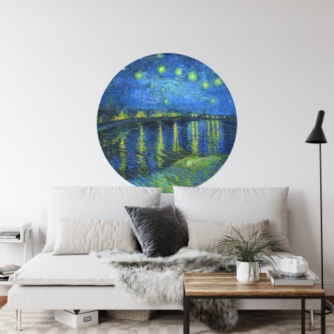 Fototapeta Okrągła Gwieździsta Noc