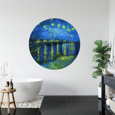 Fototapeta Okrągła Gwieździsta Noc