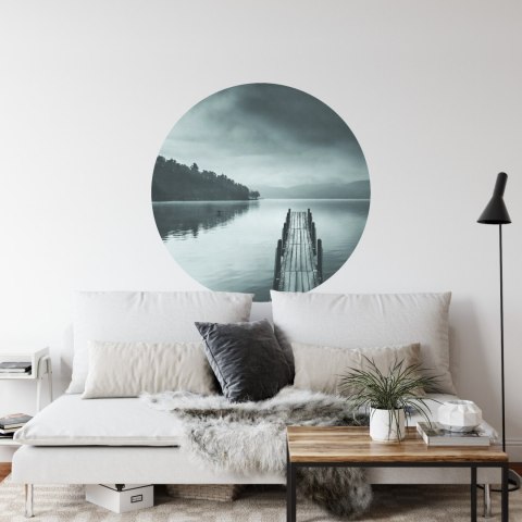 Fototapeta Okrągła Widok Na Jezioro Z Molo Pier Ii Autorstwa George'a Digalakisa