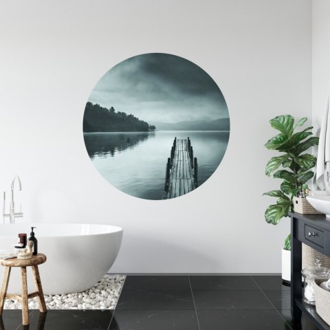 Fototapeta Okrągła Widok Na Jezioro Z Molo Pier Ii Autorstwa George'a Digalakisa