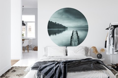 Fototapeta Okrągła Widok Na Jezioro Z Molo Pier Ii Autorstwa George'a Digalakisa