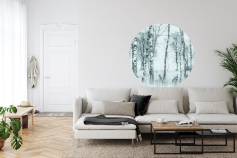 Fototapeta Okrągła Czarno-Biały Nel Talen