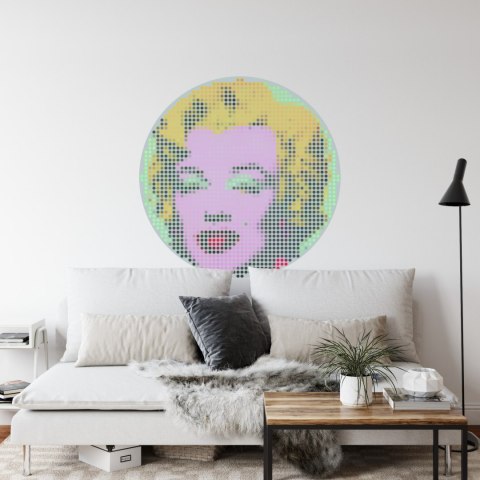 Fototapeta Okrągła Ikona Marilyn