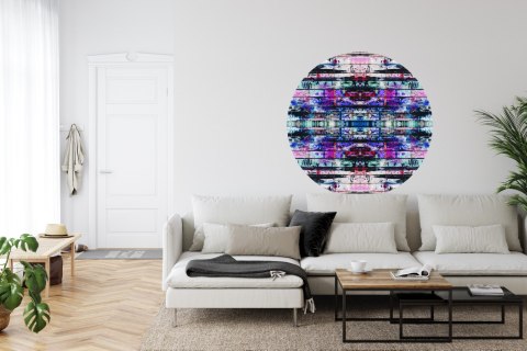 Fototapeta Okrągła Miejski Kalejdoskop