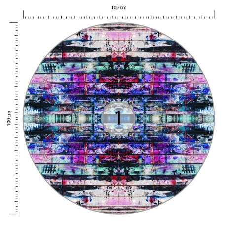 Fototapeta Okrągła Miejski Kalejdoskop