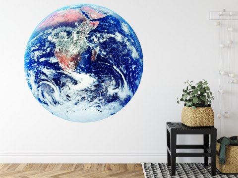 Fototapeta Okrągła Niebieski Marmur