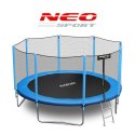 Trampolina ogrodowa 13ft/404cm z siatką zewnętrzną i drabinką Neo-Sport