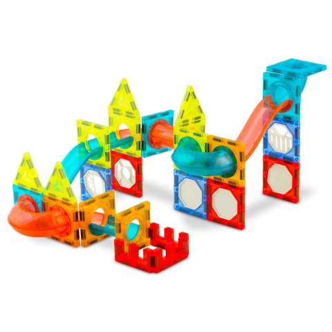 Klocki magnetyczne edukacyjne konstrukcyjne z podświetleniem RK-763 Ricokids 110 szt
