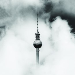 Fototapeta Okrągła Berlin Nad Chmurami