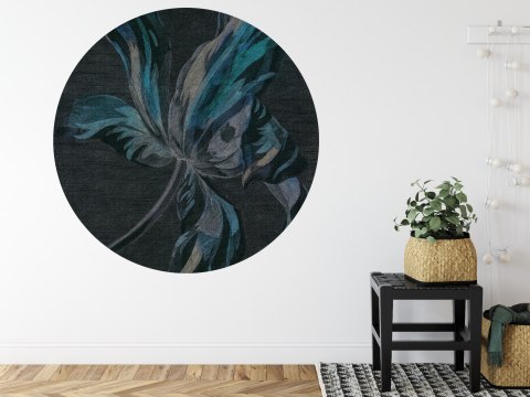 Fototapeta Okrągła Floralis W Negatywie