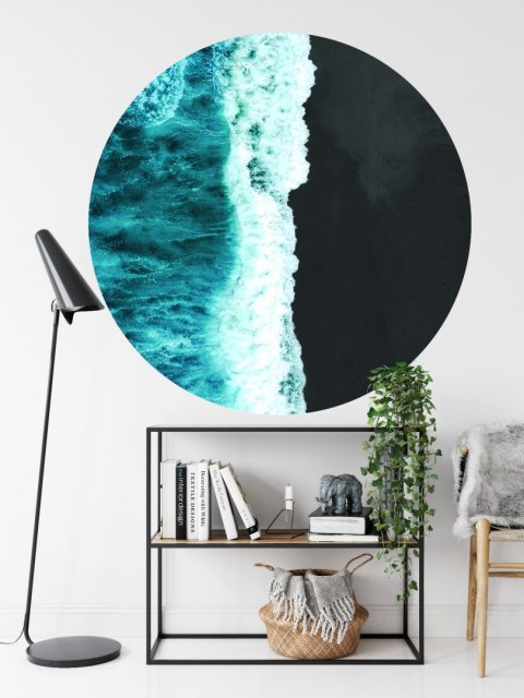 Fototapeta Okrągła Islandzkie Kontrasty