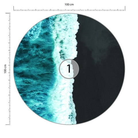 Fototapeta Okrągła Islandzkie Kontrasty