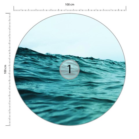 Fototapeta Okrągła Między Falami