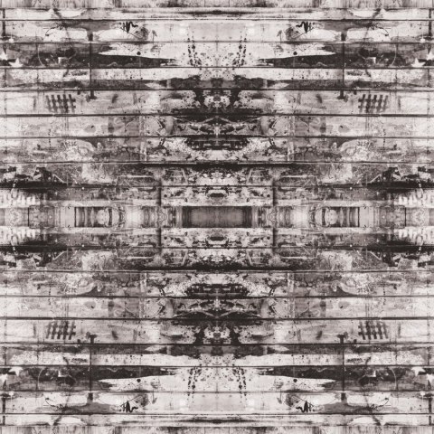 Fototapeta Okrągła Miejski Kalejdoskop W Trybie Monochromatycznym