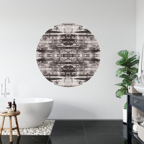 Fototapeta Okrągła Miejski Kalejdoskop W Trybie Monochromatycznym