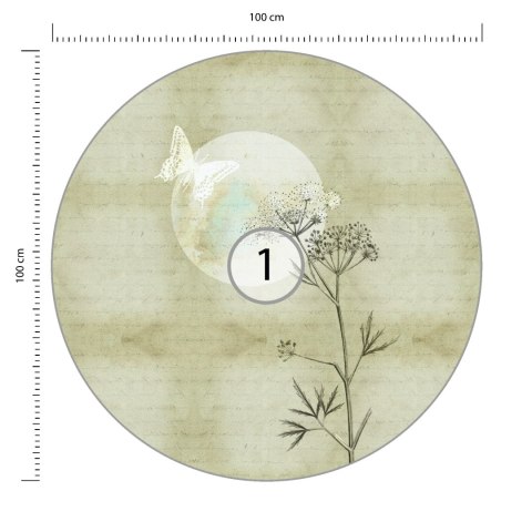 Fototapeta Okrągła Poranne Trzepotanie