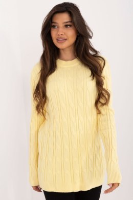 Sweter Damski Model AT-SW-2343.88 Light Yellow - AT AT