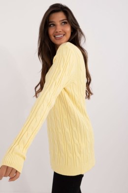 Sweter Damski Model AT-SW-2343.88 Light Yellow - AT AT