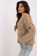 Sweter Damski Model AT-SW-2361.61 Dark Beige - AT AT