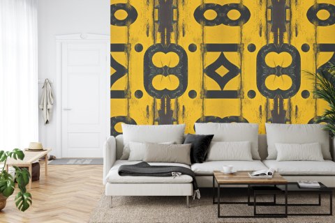 Fototapeta Kwadratowa Przemysł W Kolorze Żółtym